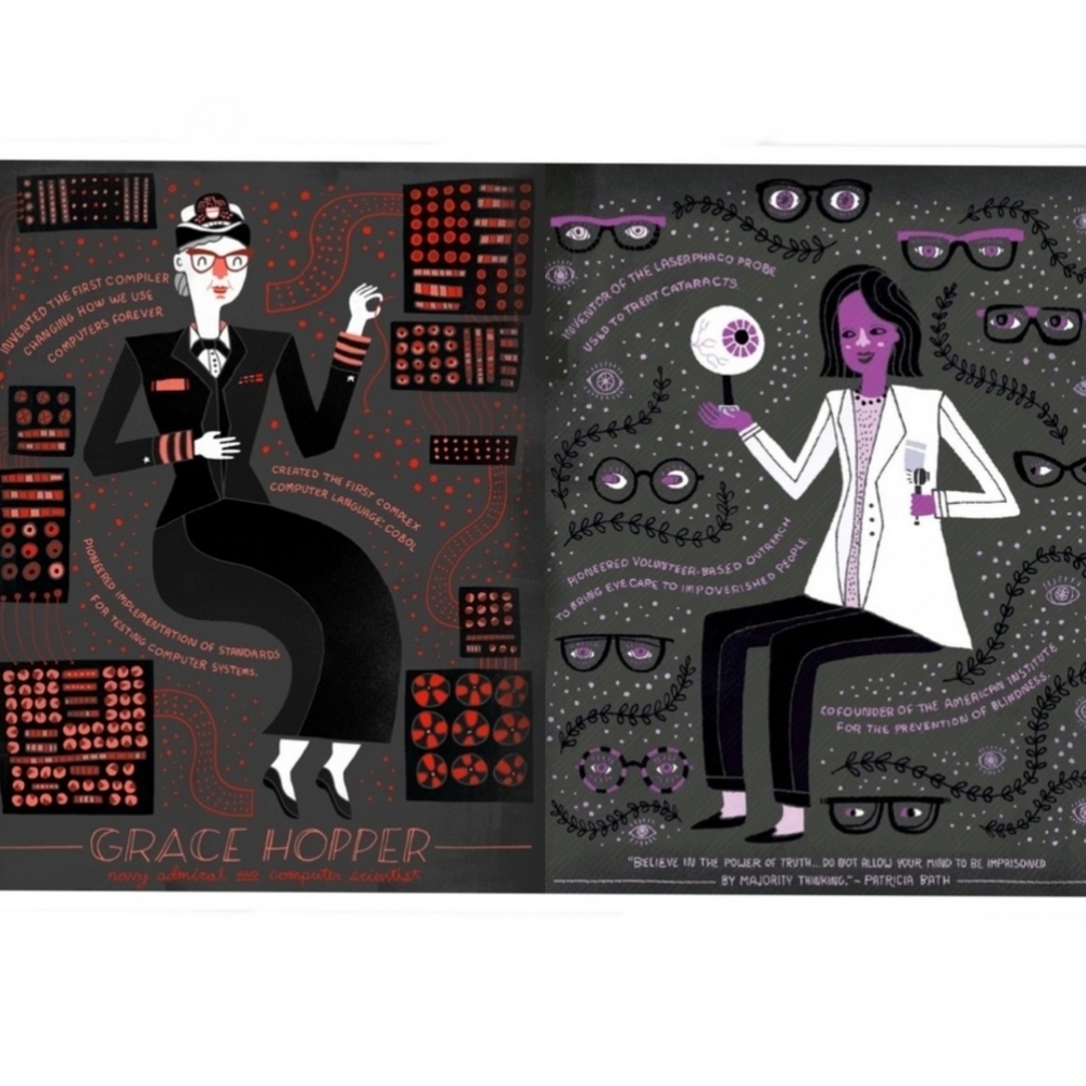 WOMEN IN SCIENCE 100 Postcards by Author Rachel Ignotofsky SEALED NIB - Picture 7 of 8